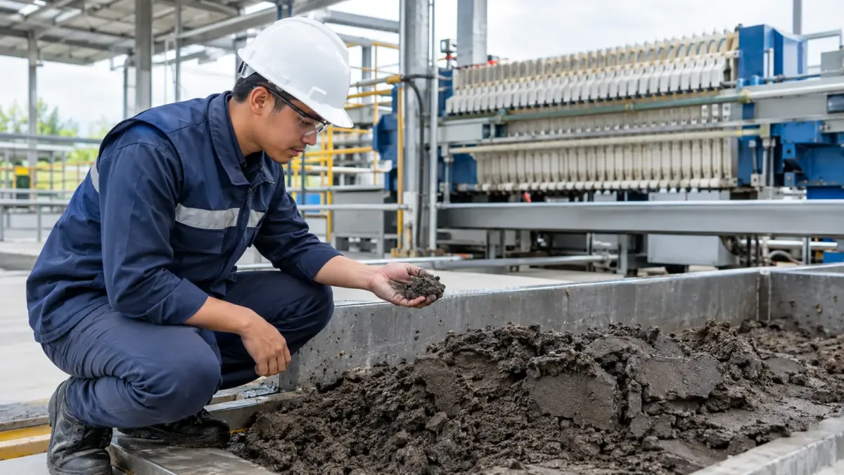 Dewatering sludge limbah tekstil menggunakan teknologi pengolahan lumpur IPAL