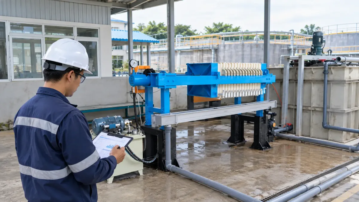 Filter Press untuk proses dewatering tailing tambang emas