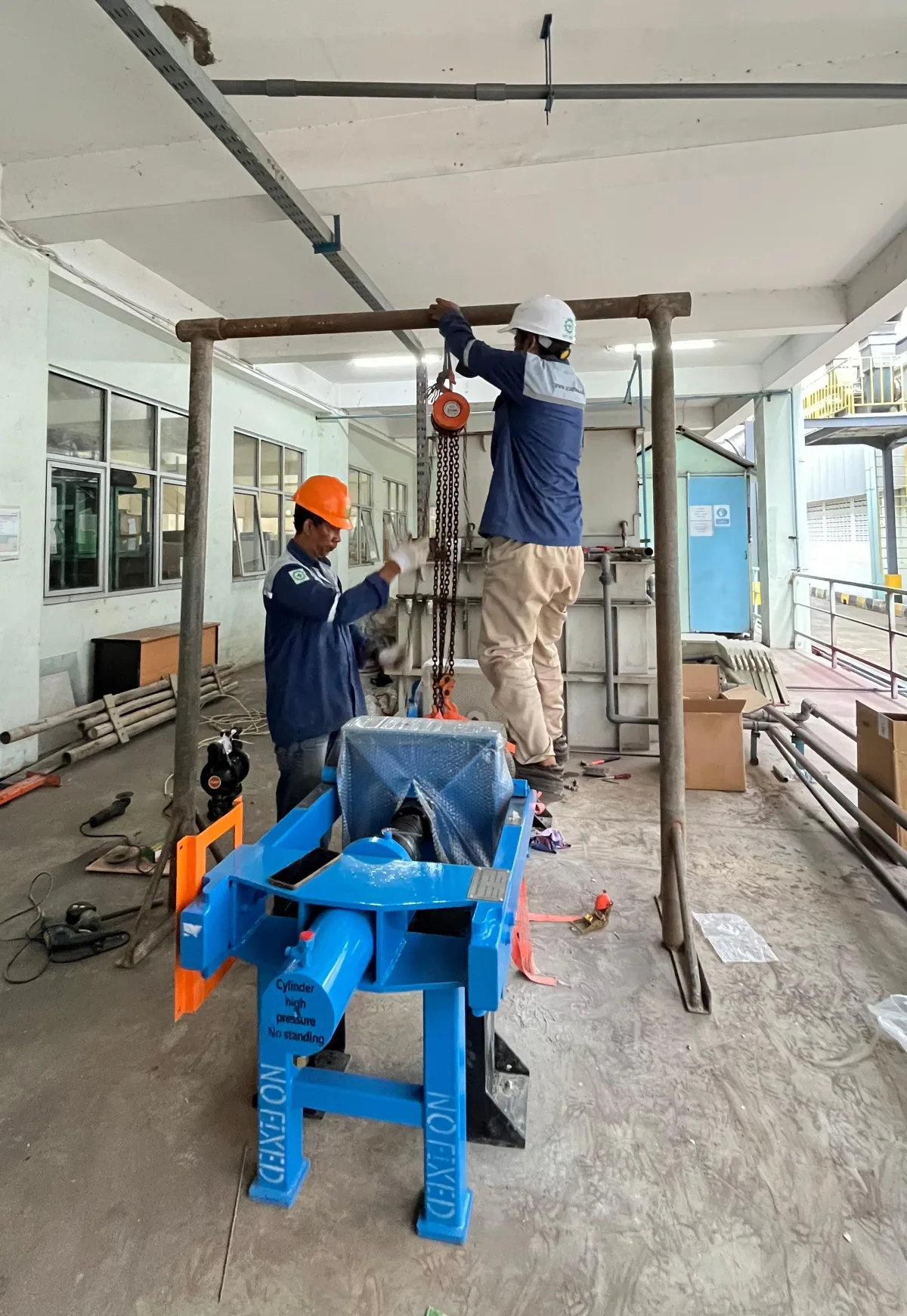 Filter Press industri tekstil untuk dewatering sludge IPAL